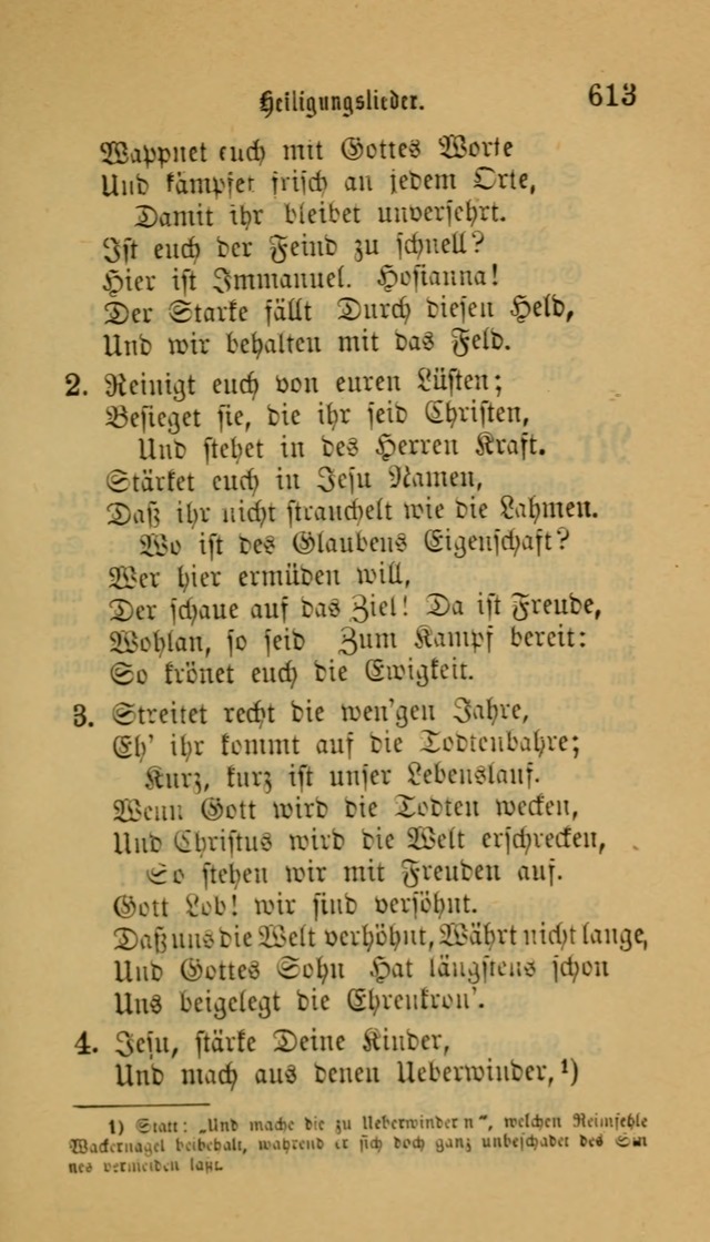 Deutsches Gesangbuch: eine auswahl geistlicher Lieder aus allen Zeiten der Christlichen Kirche für kirchliche und häusliche Gebrauch (Neue, verb. und verm. Aufl) page 615