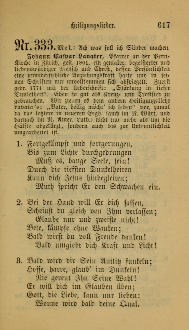 Deutsches Gesangbuch: eine auswahl geistlicher Lieder aus allen Zeiten der Christlichen Kirche für kirchliche und häusliche Gebrauch (Neue, verb. und verm. Aufl) page 619