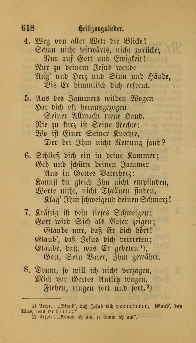 Deutsches Gesangbuch: eine auswahl geistlicher Lieder aus allen Zeiten der Christlichen Kirche für kirchliche und häusliche Gebrauch (Neue, verb. und verm. Aufl) page 620