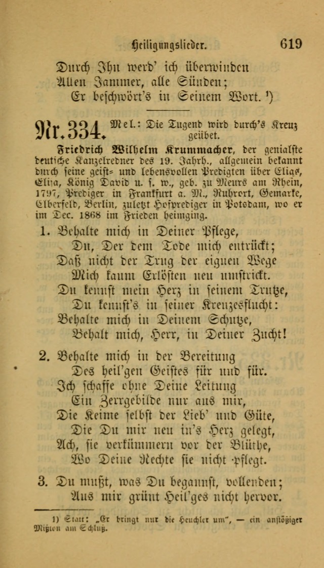 Deutsches Gesangbuch: eine auswahl geistlicher Lieder aus allen Zeiten der Christlichen Kirche für kirchliche und häusliche Gebrauch (Neue, verb. und verm. Aufl) page 621