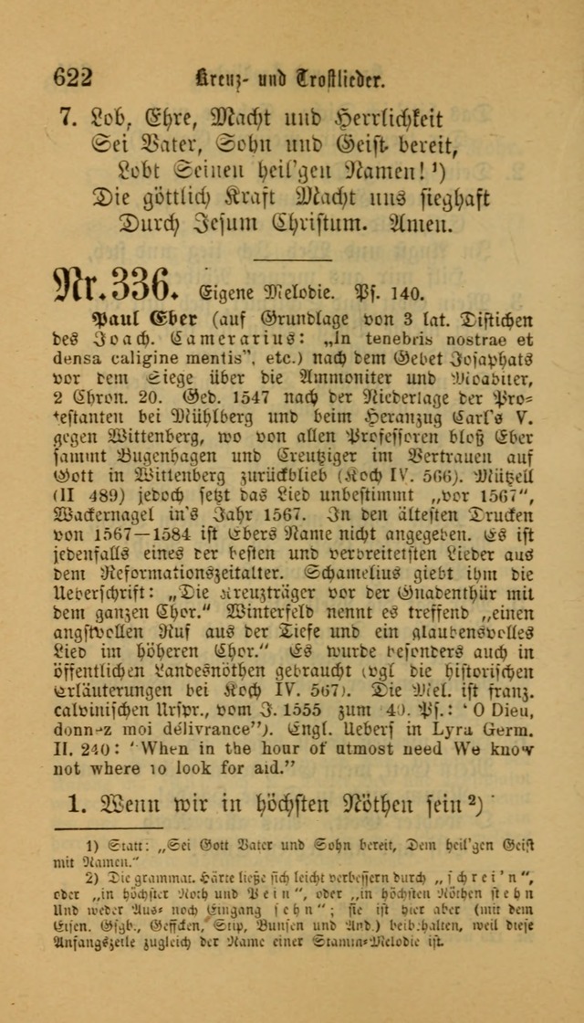 Deutsches Gesangbuch: eine auswahl geistlicher Lieder aus allen Zeiten der Christlichen Kirche für kirchliche und häusliche Gebrauch (Neue, verb. und verm. Aufl) page 624