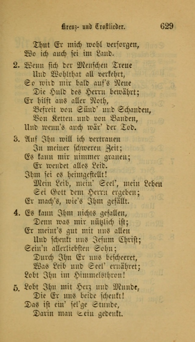 Deutsches Gesangbuch: eine auswahl geistlicher Lieder aus allen Zeiten der Christlichen Kirche für kirchliche und häusliche Gebrauch (Neue, verb. und verm. Aufl) page 631