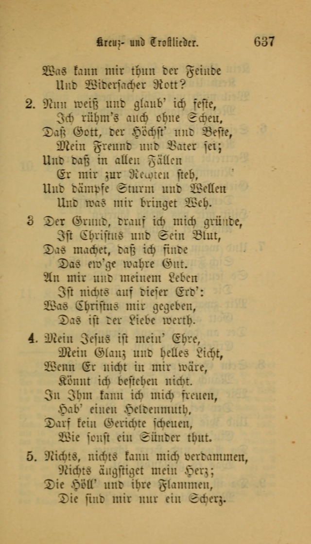 Deutsches Gesangbuch: eine auswahl geistlicher Lieder aus allen Zeiten der Christlichen Kirche für kirchliche und häusliche Gebrauch (Neue, verb. und verm. Aufl) page 639