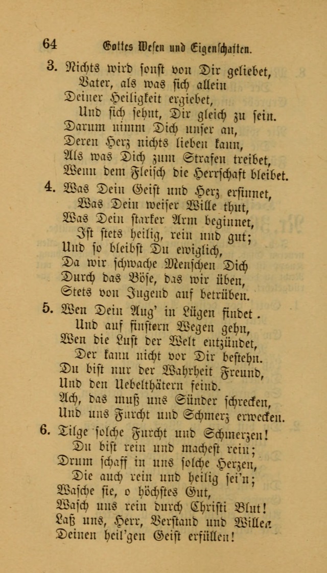 Deutsches Gesangbuch: eine auswahl geistlicher Lieder aus allen Zeiten der Christlichen Kirche für kirchliche und häusliche Gebrauch (Neue, verb. und verm. Aufl) page 64