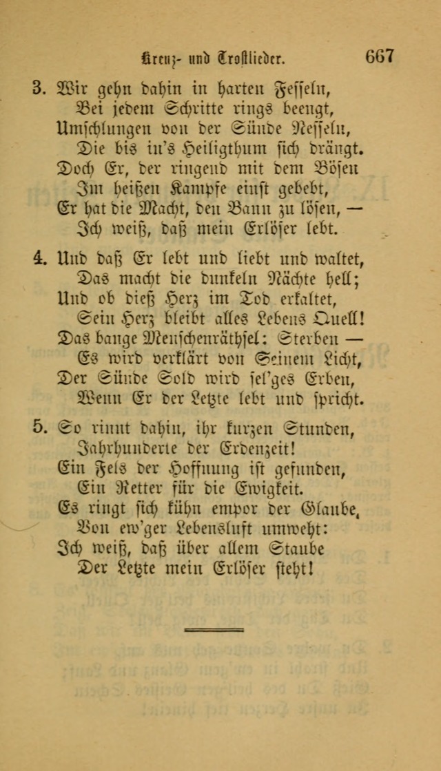 Deutsches Gesangbuch: eine auswahl geistlicher Lieder aus allen Zeiten der Christlichen Kirche für kirchliche und häusliche Gebrauch (Neue, verb. und verm. Aufl) page 669