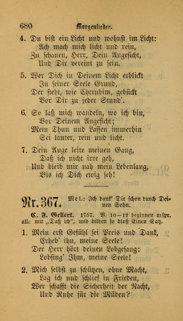 Deutsches Gesangbuch: eine auswahl geistlicher Lieder aus allen Zeiten der Christlichen Kirche für kirchliche und häusliche Gebrauch (Neue, verb. und verm. Aufl) page 682