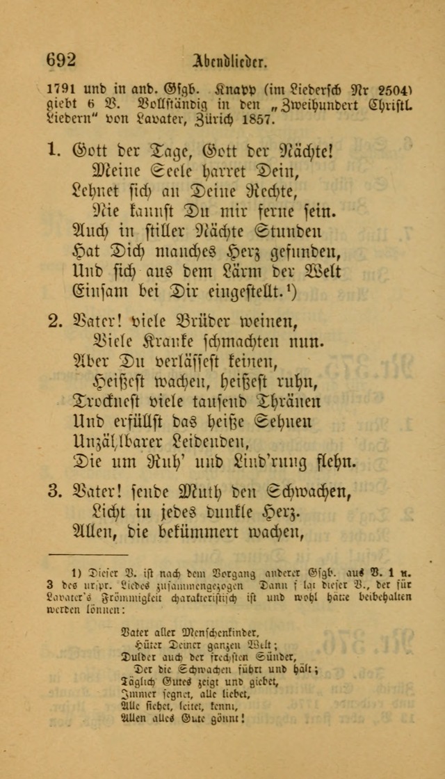 Deutsches Gesangbuch: eine auswahl geistlicher Lieder aus allen Zeiten der Christlichen Kirche für kirchliche und häusliche Gebrauch (Neue, verb. und verm. Aufl) page 694