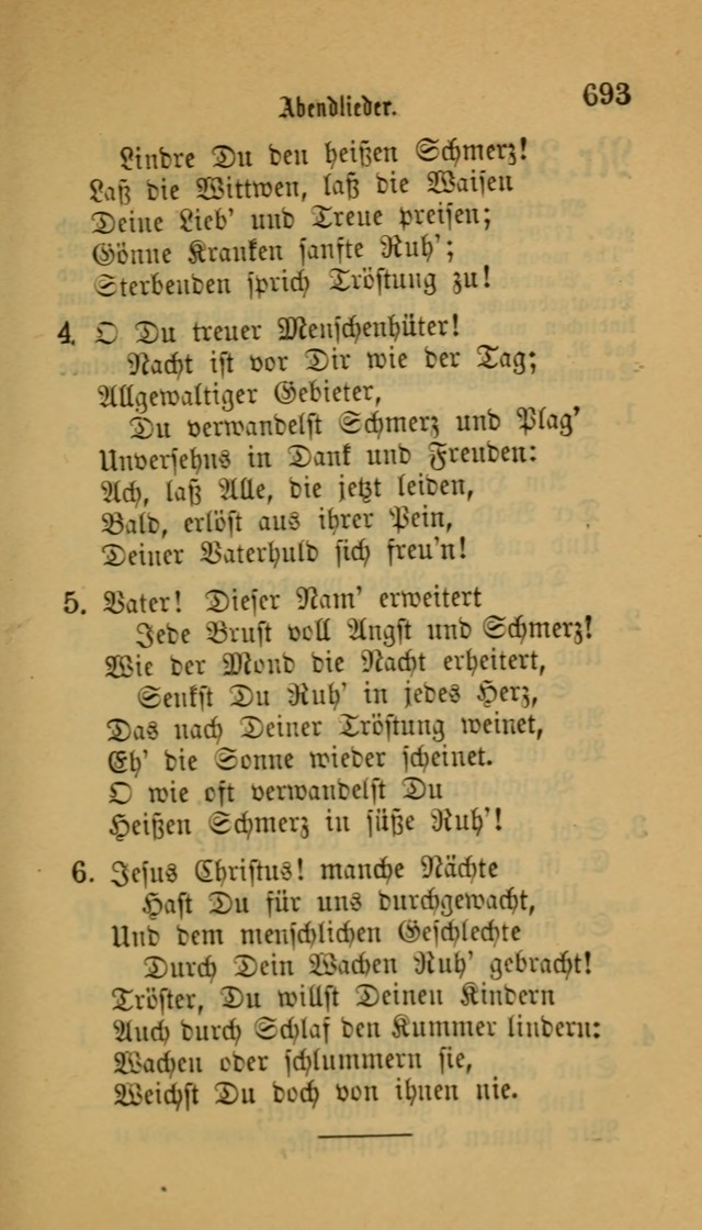 Deutsches Gesangbuch: eine auswahl geistlicher Lieder aus allen Zeiten der Christlichen Kirche für kirchliche und häusliche Gebrauch (Neue, verb. und verm. Aufl) page 695