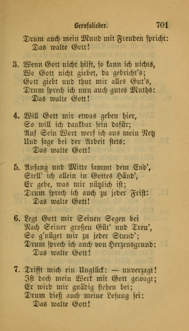 Deutsches Gesangbuch: eine auswahl geistlicher Lieder aus allen Zeiten der Christlichen Kirche für kirchliche und häusliche Gebrauch (Neue, verb. und verm. Aufl) page 703