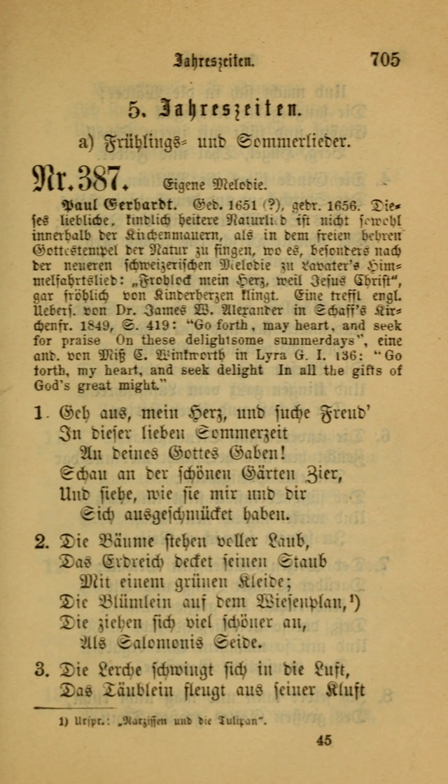 Deutsches Gesangbuch: eine auswahl geistlicher Lieder aus allen Zeiten der Christlichen Kirche für kirchliche und häusliche Gebrauch (Neue, verb. und verm. Aufl) page 707