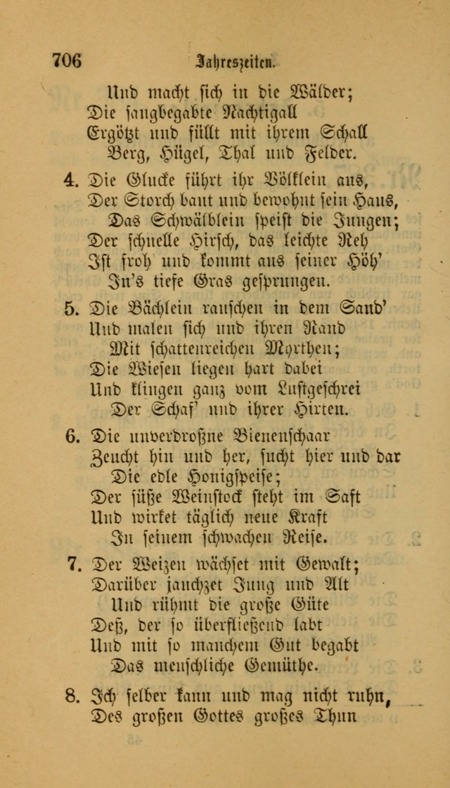 Deutsches Gesangbuch: eine auswahl geistlicher Lieder aus allen Zeiten der Christlichen Kirche für kirchliche und häusliche Gebrauch (Neue, verb. und verm. Aufl) page 708