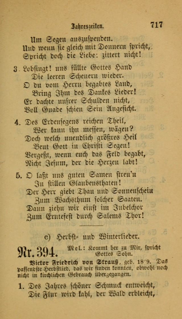 Deutsches Gesangbuch: eine auswahl geistlicher Lieder aus allen Zeiten der Christlichen Kirche für kirchliche und häusliche Gebrauch (Neue, verb. und verm. Aufl) page 719