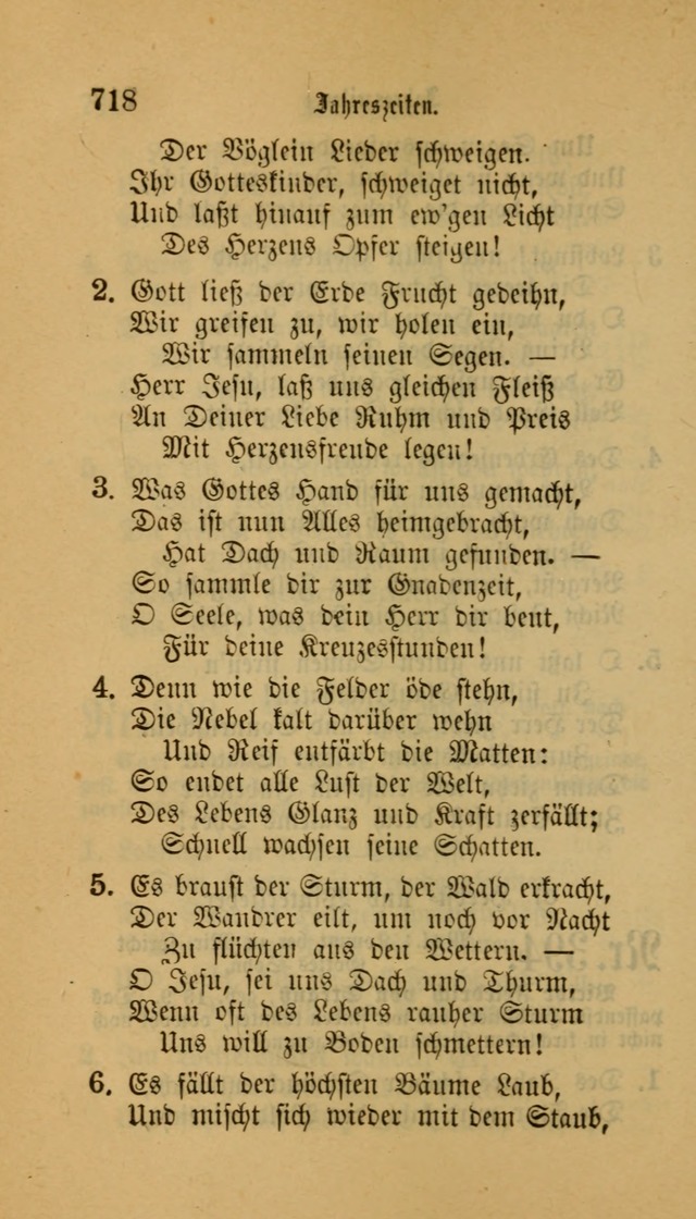 Deutsches Gesangbuch: eine auswahl geistlicher Lieder aus allen Zeiten der Christlichen Kirche für kirchliche und häusliche Gebrauch (Neue, verb. und verm. Aufl) page 720