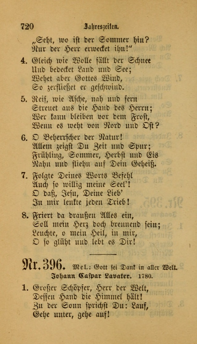 Deutsches Gesangbuch: eine auswahl geistlicher Lieder aus allen Zeiten der Christlichen Kirche für kirchliche und häusliche Gebrauch (Neue, verb. und verm. Aufl) page 722