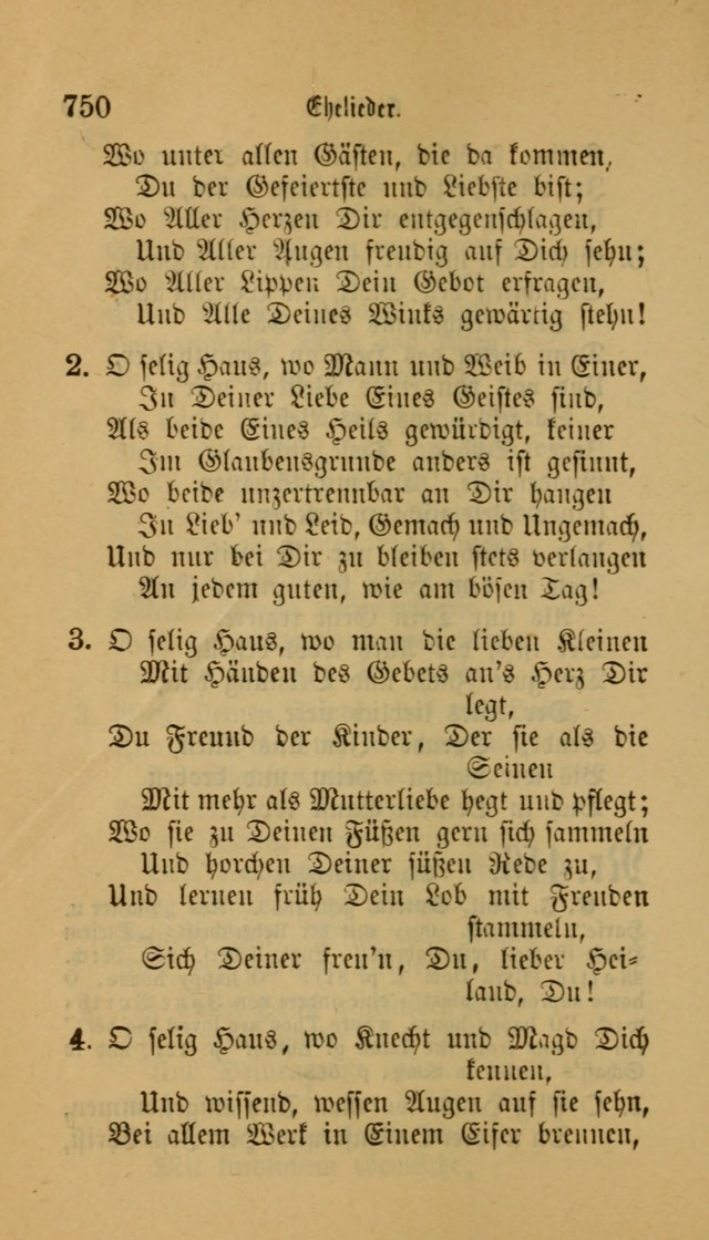 Deutsches Gesangbuch: eine auswahl geistlicher Lieder aus allen Zeiten der Christlichen Kirche für kirchliche und häusliche Gebrauch (Neue, verb. und verm. Aufl) page 752