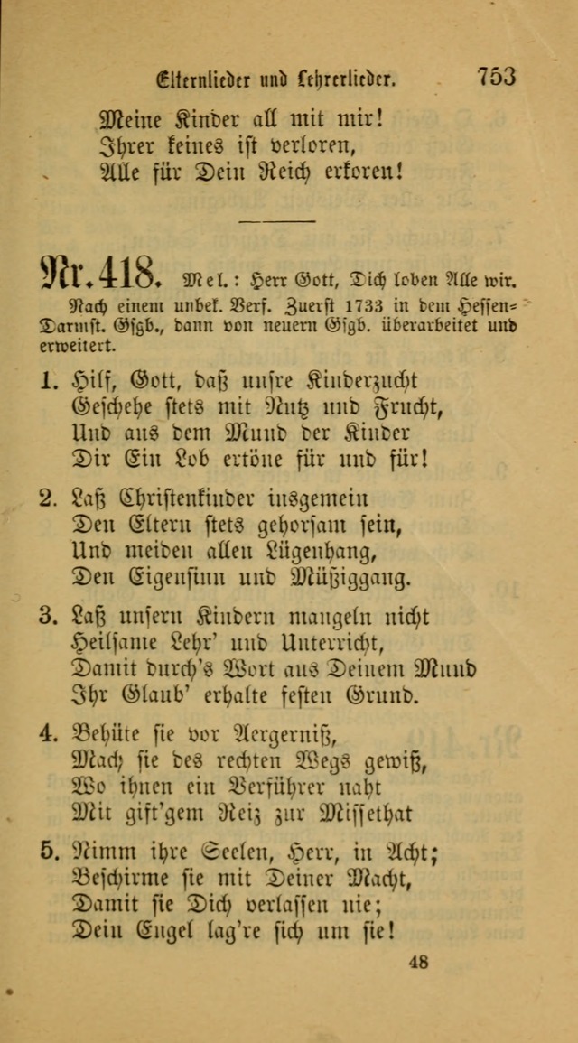 Deutsches Gesangbuch: eine auswahl geistlicher Lieder aus allen Zeiten der Christlichen Kirche für kirchliche und häusliche Gebrauch (Neue, verb. und verm. Aufl) page 755