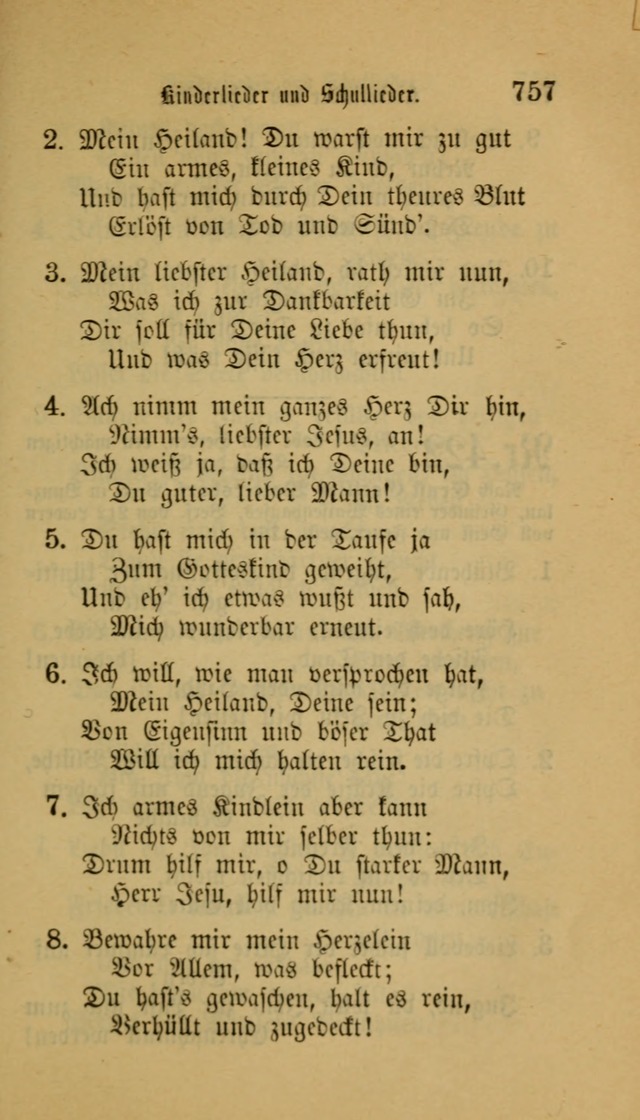 Deutsches Gesangbuch: eine auswahl geistlicher Lieder aus allen Zeiten der Christlichen Kirche für kirchliche und häusliche Gebrauch (Neue, verb. und verm. Aufl) page 759