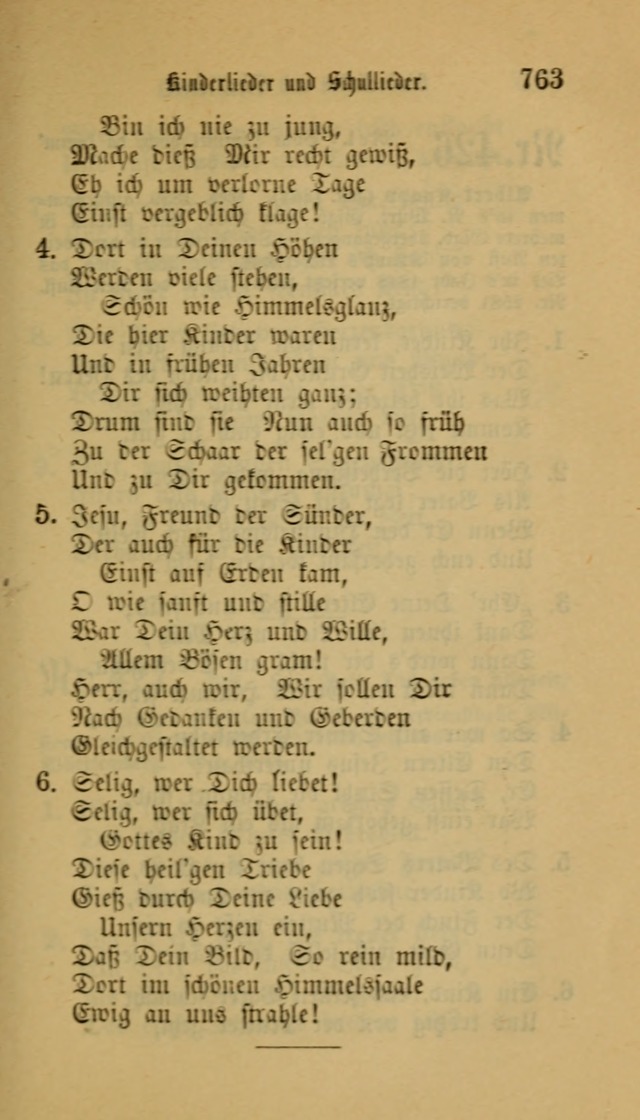 Deutsches Gesangbuch: eine auswahl geistlicher Lieder aus allen Zeiten der Christlichen Kirche für kirchliche und häusliche Gebrauch (Neue, verb. und verm. Aufl) page 765