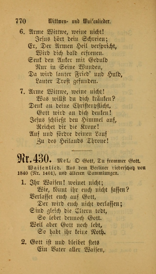 Deutsches Gesangbuch: eine auswahl geistlicher Lieder aus allen Zeiten der Christlichen Kirche für kirchliche und häusliche Gebrauch (Neue, verb. und verm. Aufl) page 772