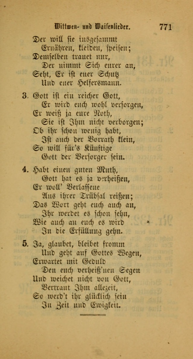 Deutsches Gesangbuch: eine auswahl geistlicher Lieder aus allen Zeiten der Christlichen Kirche für kirchliche und häusliche Gebrauch (Neue, verb. und verm. Aufl) page 773