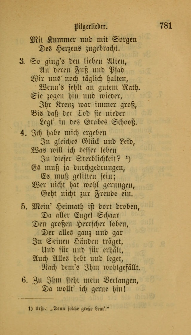 Deutsches Gesangbuch: eine auswahl geistlicher Lieder aus allen Zeiten der Christlichen Kirche für kirchliche und häusliche Gebrauch (Neue, verb. und verm. Aufl) page 783