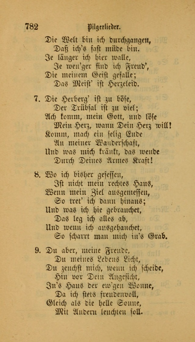 Deutsches Gesangbuch: eine auswahl geistlicher Lieder aus allen Zeiten der Christlichen Kirche für kirchliche und häusliche Gebrauch (Neue, verb. und verm. Aufl) page 784