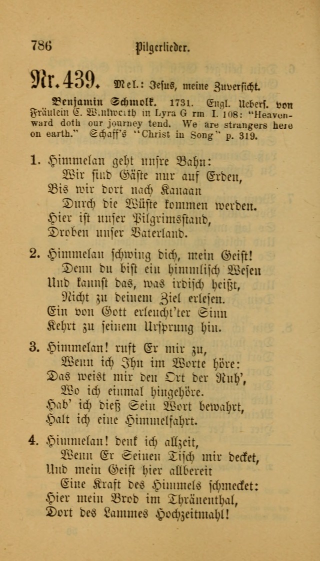 Deutsches Gesangbuch: eine auswahl geistlicher Lieder aus allen Zeiten der Christlichen Kirche für kirchliche und häusliche Gebrauch (Neue, verb. und verm. Aufl) page 788