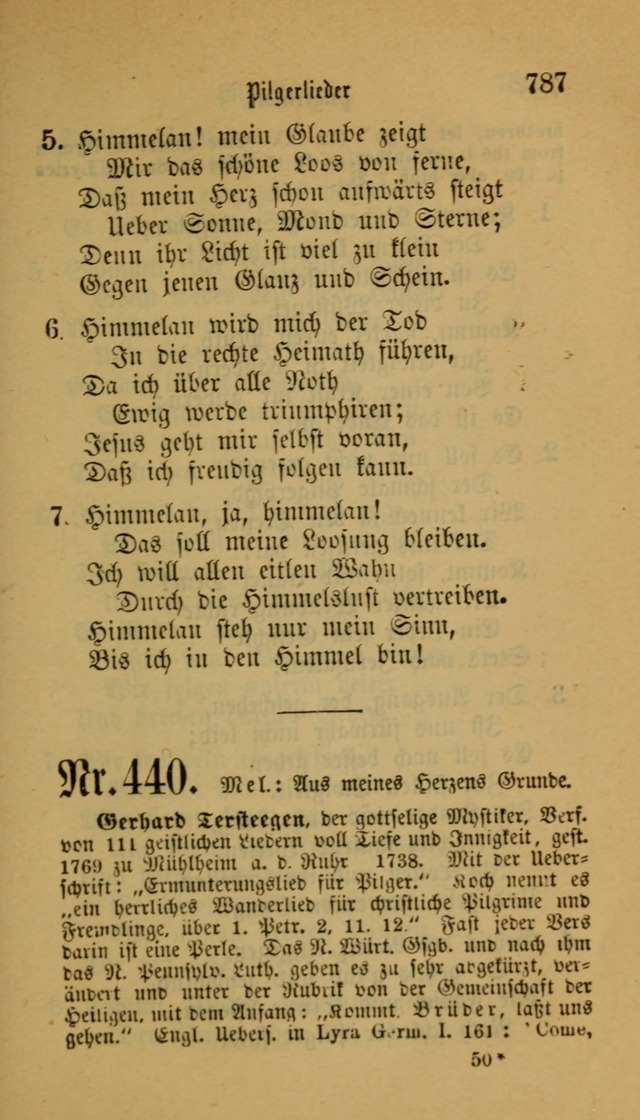 Deutsches Gesangbuch: eine auswahl geistlicher Lieder aus allen Zeiten der Christlichen Kirche für kirchliche und häusliche Gebrauch (Neue, verb. und verm. Aufl) page 789