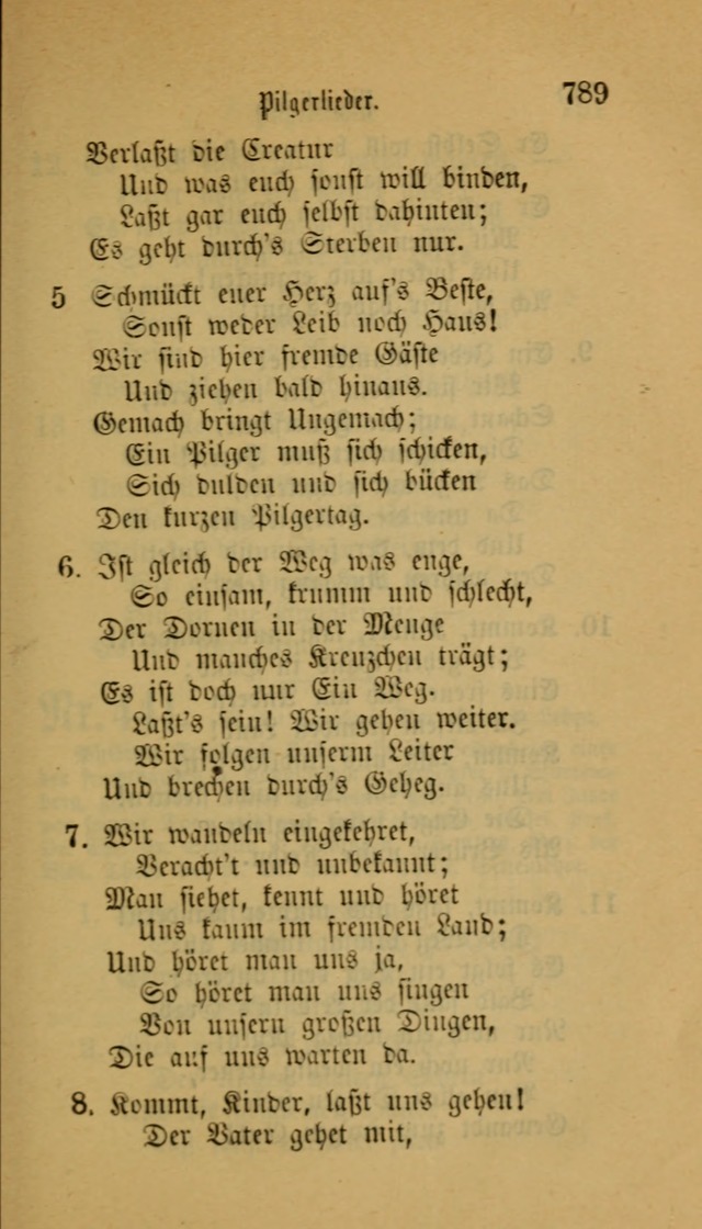 Deutsches Gesangbuch: eine auswahl geistlicher Lieder aus allen Zeiten der Christlichen Kirche für kirchliche und häusliche Gebrauch (Neue, verb. und verm. Aufl) page 791