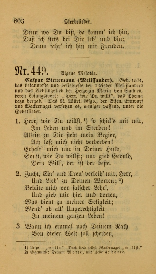 Deutsches Gesangbuch: eine auswahl geistlicher Lieder aus allen Zeiten der Christlichen Kirche für kirchliche und häusliche Gebrauch (Neue, verb. und verm. Aufl) page 808