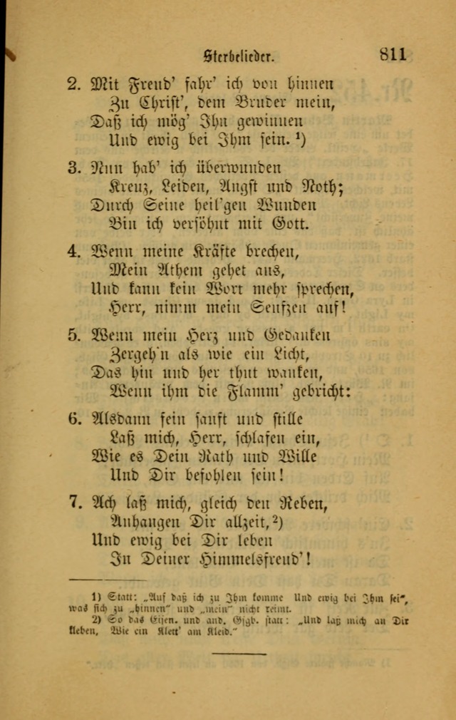 Deutsches Gesangbuch: eine auswahl geistlicher Lieder aus allen Zeiten der Christlichen Kirche für kirchliche und häusliche Gebrauch (Neue, verb. und verm. Aufl) page 813