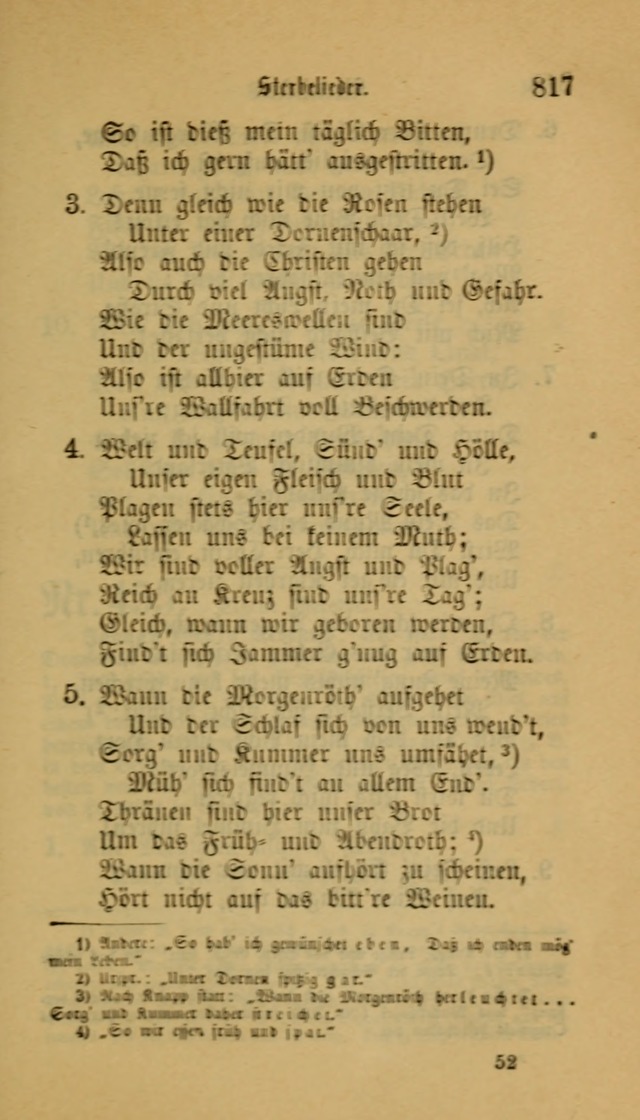 Deutsches Gesangbuch: eine auswahl geistlicher Lieder aus allen Zeiten der Christlichen Kirche für kirchliche und häusliche Gebrauch (Neue, verb. und verm. Aufl) page 819