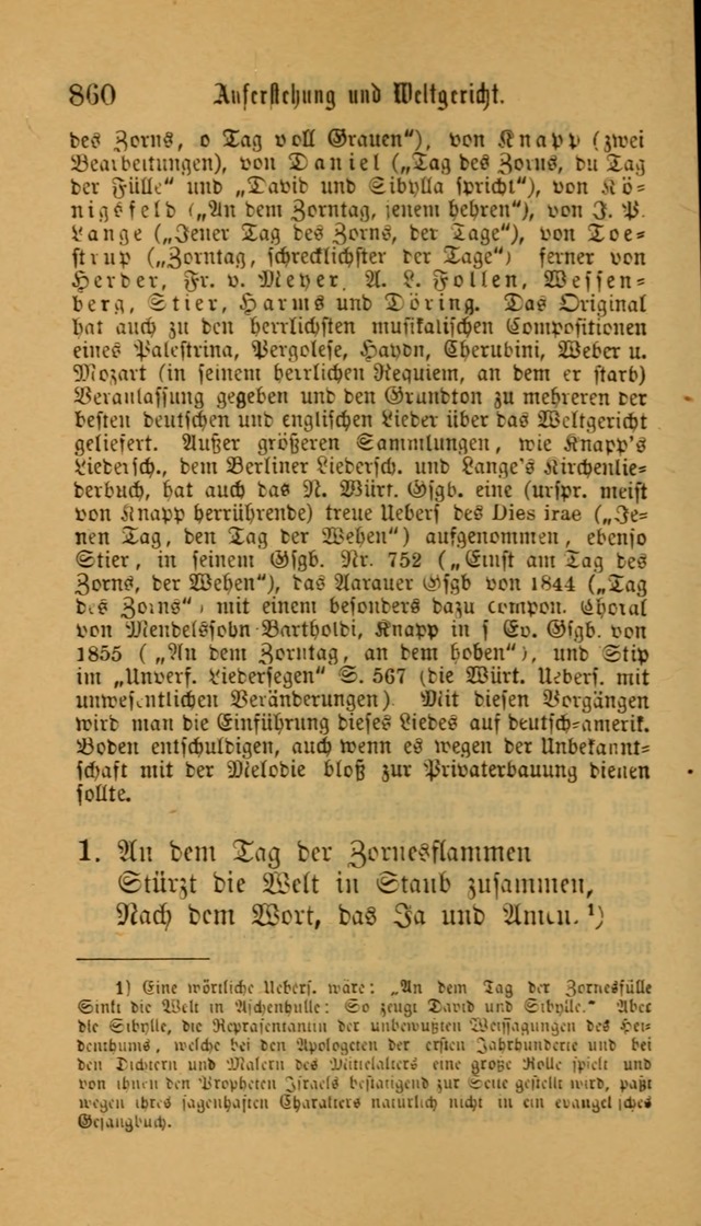 Deutsches Gesangbuch: eine auswahl geistlicher Lieder aus allen Zeiten der Christlichen Kirche für kirchliche und häusliche Gebrauch (Neue, verb. und verm. Aufl) page 862