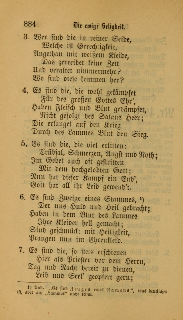 Deutsches Gesangbuch: eine auswahl geistlicher Lieder aus allen Zeiten der Christlichen Kirche für kirchliche und häusliche Gebrauch (Neue, verb. und verm. Aufl) page 886