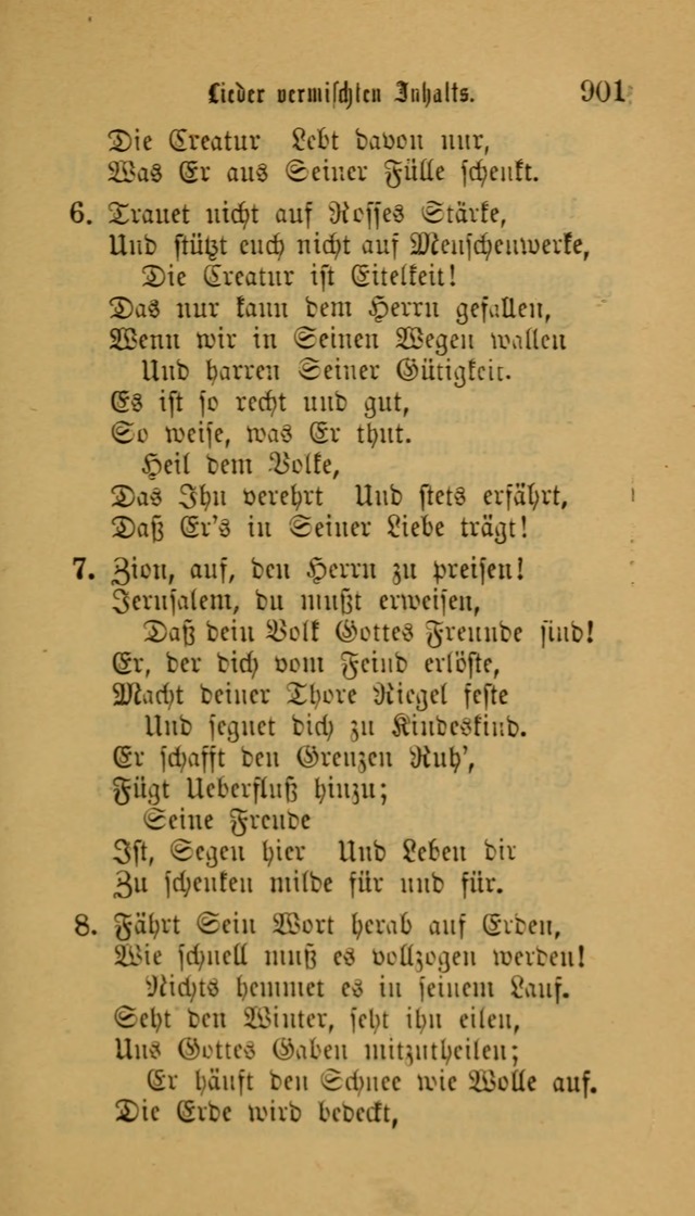 Deutsches Gesangbuch: eine auswahl geistlicher Lieder aus allen Zeiten der Christlichen Kirche für kirchliche und häusliche Gebrauch (Neue, verb. und verm. Aufl) page 903