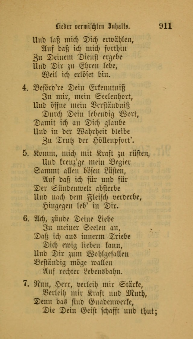 Deutsches Gesangbuch: eine auswahl geistlicher Lieder aus allen Zeiten der Christlichen Kirche für kirchliche und häusliche Gebrauch (Neue, verb. und verm. Aufl) page 913