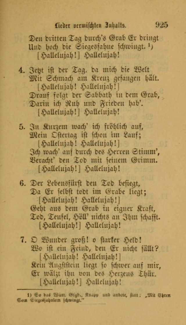 Deutsches Gesangbuch: eine auswahl geistlicher Lieder aus allen Zeiten der Christlichen Kirche für kirchliche und häusliche Gebrauch (Neue, verb. und verm. Aufl) page 927