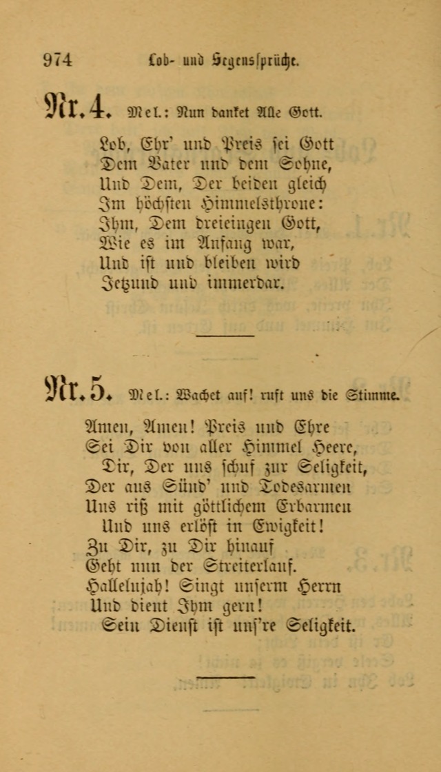 Deutsches Gesangbuch: eine auswahl geistlicher Lieder aus allen Zeiten der Christlichen Kirche für kirchliche und häusliche Gebrauch (Neue, verb. und verm. Aufl) page 976