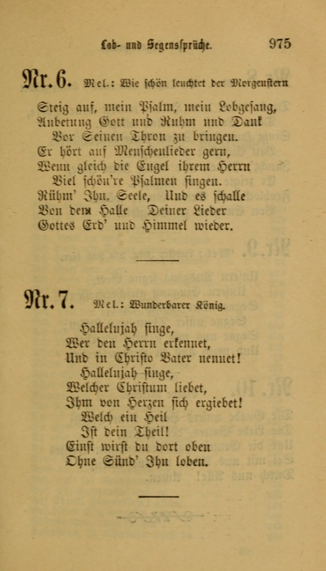 Deutsches Gesangbuch: eine auswahl geistlicher Lieder aus allen Zeiten der Christlichen Kirche für kirchliche und häusliche Gebrauch (Neue, verb. und verm. Aufl) page 977