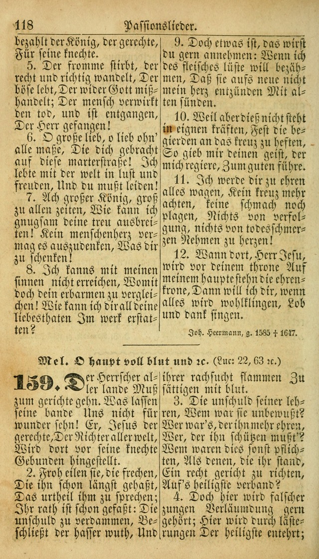 Deutsches Gesangbuch für die Evangelisch-Luterische Kirche in den Vereinigten Staaten: herausgegeben mit kirchlicher Genehmigung  page 118