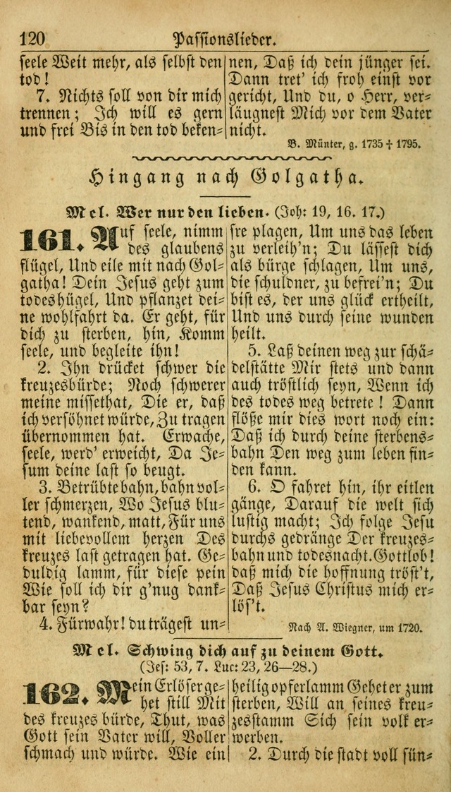 Deutsches Gesangbuch für die Evangelisch-Luterische Kirche in den Vereinigten Staaten: herausgegeben mit kirchlicher Genehmigung  page 120