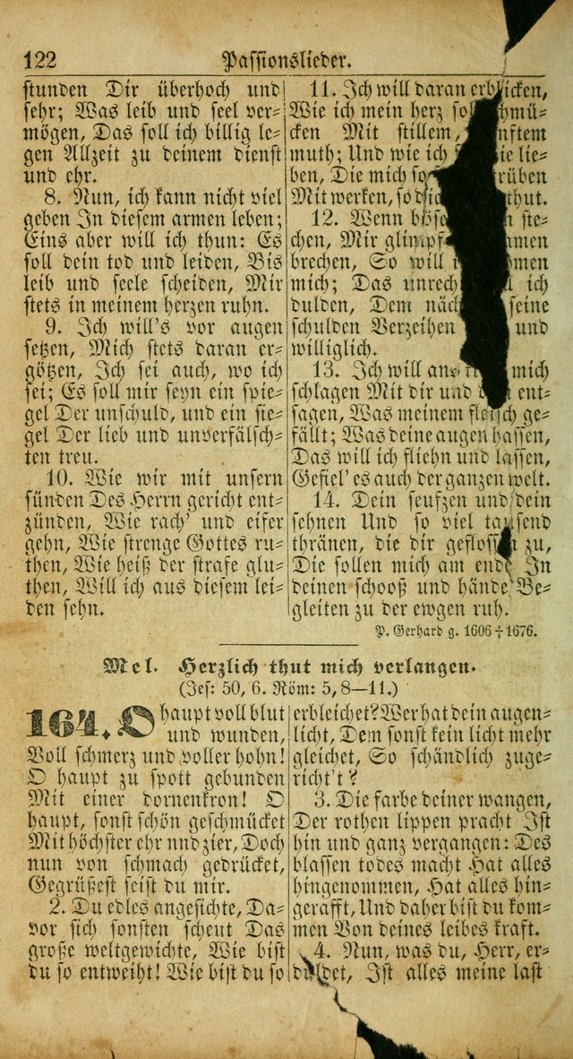 Deutsches Gesangbuch für die Evangelisch-Luterische Kirche in den Vereinigten Staaten: herausgegeben mit kirchlicher Genehmigung  page 122