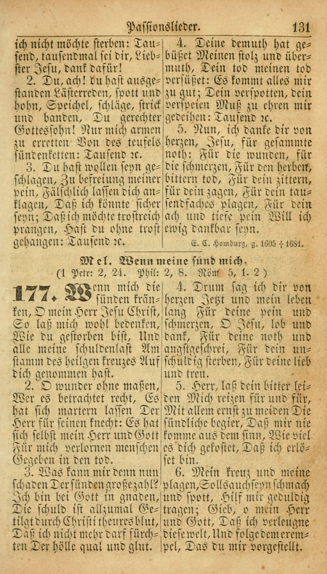 Deutsches Gesangbuch für die Evangelisch-Luterische Kirche in den Vereinigten Staaten: herausgegeben mit kirchlicher Genehmigung  page 131