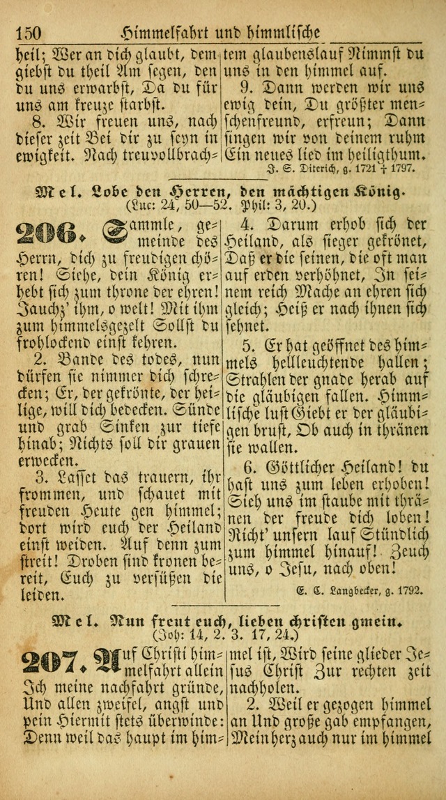 Deutsches Gesangbuch für die Evangelisch-Luterische Kirche in den Vereinigten Staaten: herausgegeben mit kirchlicher Genehmigung  page 150