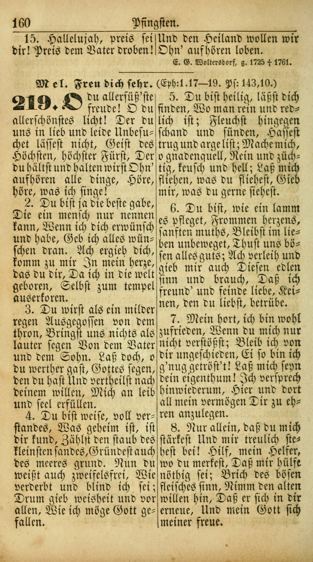 Deutsches Gesangbuch für die Evangelisch-Luterische Kirche in den Vereinigten Staaten: herausgegeben mit kirchlicher Genehmigung  page 160