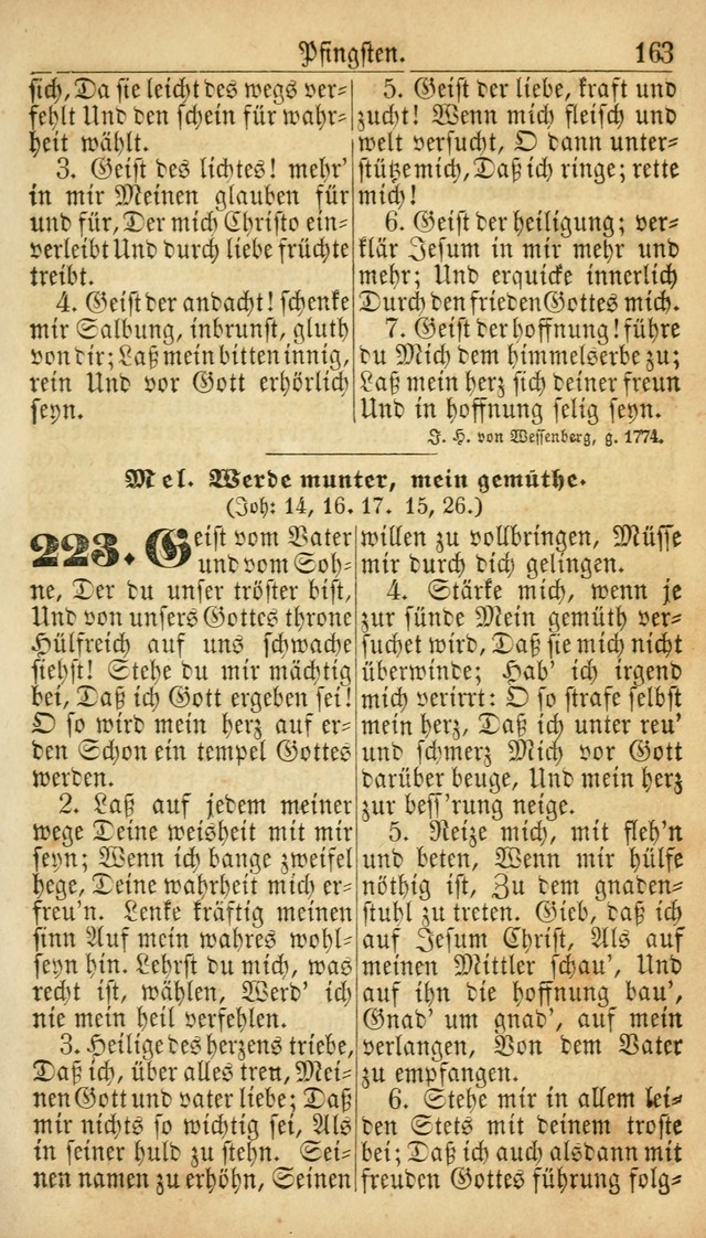 Deutsches Gesangbuch für die Evangelisch-Luterische Kirche in den Vereinigten Staaten: herausgegeben mit kirchlicher Genehmigung  page 163