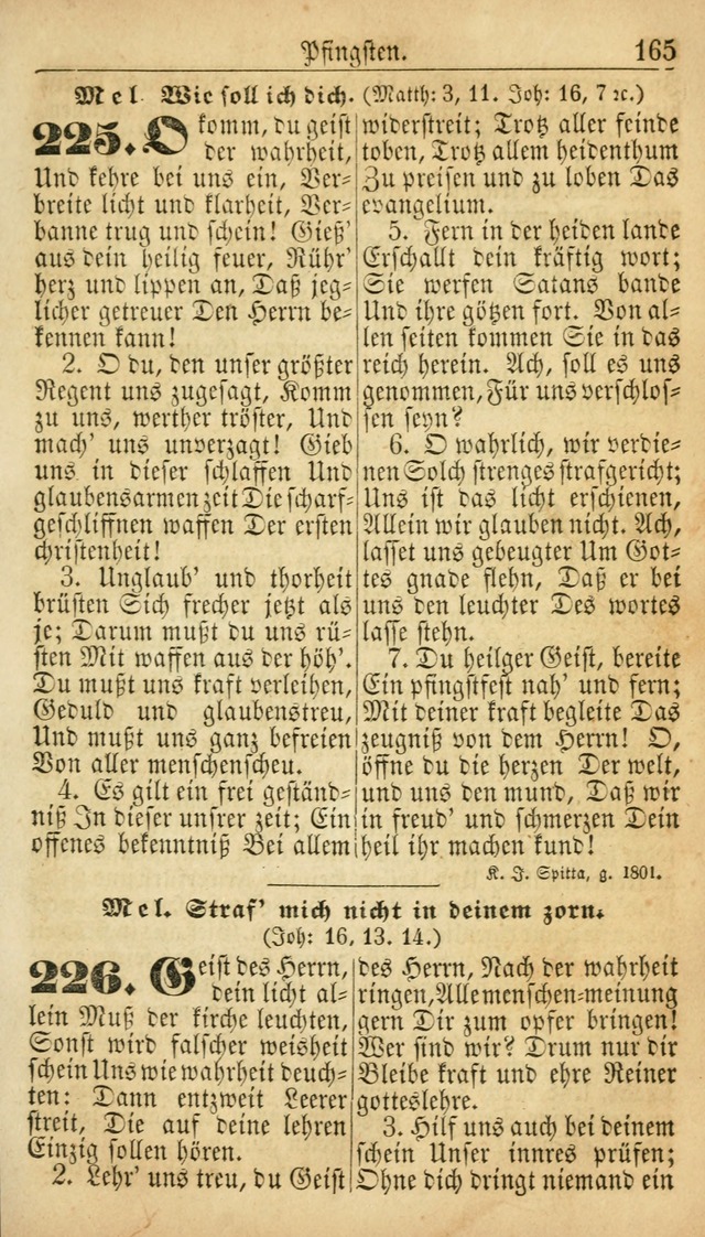 Deutsches Gesangbuch für die Evangelisch-Luterische Kirche in den Vereinigten Staaten: herausgegeben mit kirchlicher Genehmigung  page 165