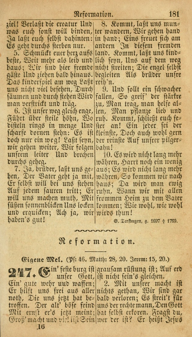 Deutsches Gesangbuch für die Evangelisch-Luterische Kirche in den Vereinigten Staaten: herausgegeben mit kirchlicher Genehmigung  page 181