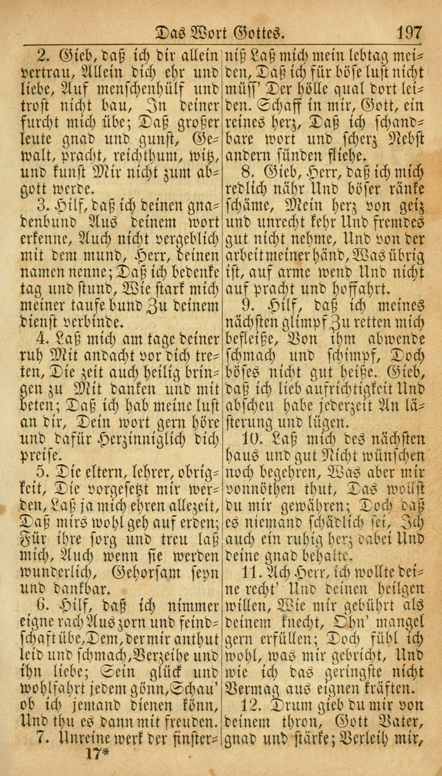 Deutsches Gesangbuch für die Evangelisch-Luterische Kirche in den Vereinigten Staaten: herausgegeben mit kirchlicher Genehmigung  page 197