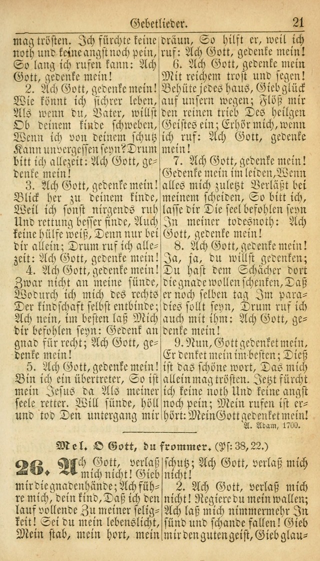 Deutsches Gesangbuch für die Evangelisch-Luterische Kirche in den Vereinigten Staaten: herausgegeben mit kirchlicher Genehmigung  page 21